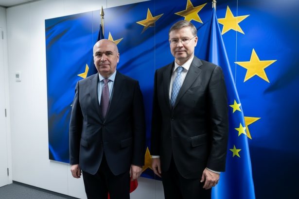 edited ilie bolojan despre intalnirea cu comisarul valdis dombrovskis am confirmat inca o data ca romania va urmari anul acesta o tinta de deficit care sa se apropie de 6 69a06b1eedea4