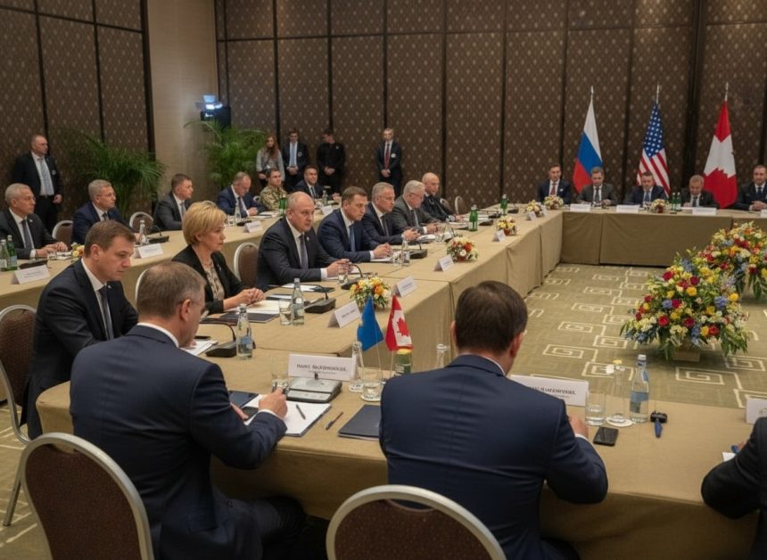 edited negocierile de pace au inceput la geneva in fata cladirii se desfasoara o manifestatie pro ucraina 6994753802cb1