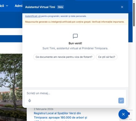 s a lansat timi asistenta virtuala a primariei din timisoara 698336534ecf5