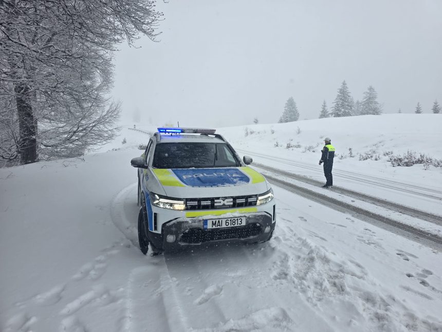 viscol la ranca politia a instalat filtru rutier cine nu are lanturi si 4x4 nu trece 69956b01c5208