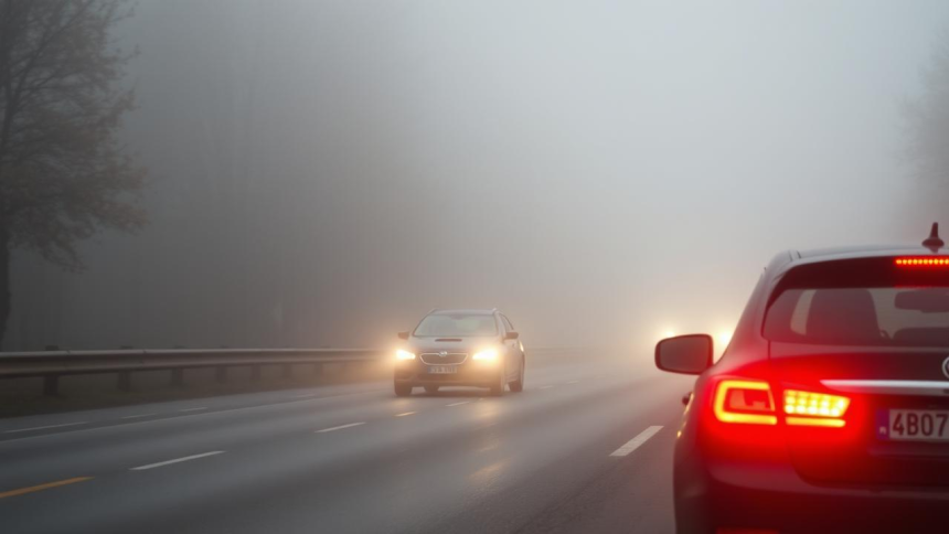 vizibilitate redusa din cauza cetii si risc de polei pe drumuri din vestul sudul si estul tarii 698819007a7c7