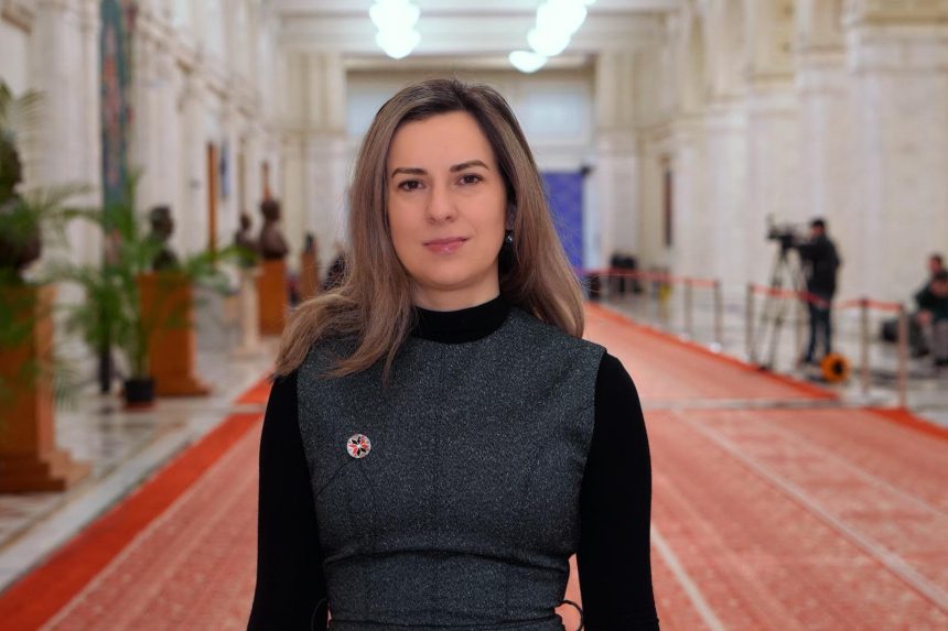 Deputata Dumitrița Albu la Bruxelles, vorbind despre depopularea regiunilor rurale, migrație și întoarcerea românilor din diaspora.