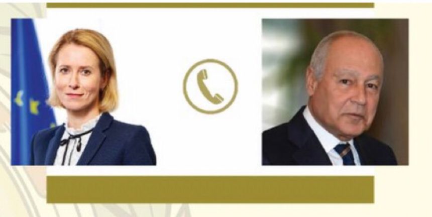 Kaja Kallas speaking about Iranian attacks on Arab nations and EU diplomatic efforts in the Middle East.