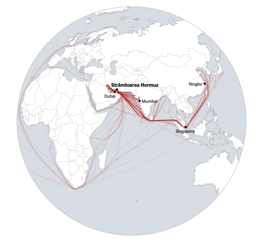 nytimes cum a ajuns razboiul din iran sa sufoce productia mondiala de petrol si gaze navele au ajuns sa isi falsifice locatiile ce efecte sunt 69a7ff04bb609