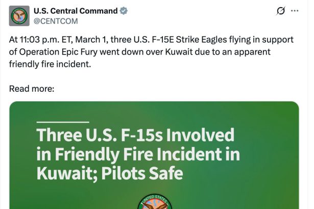 pentagonul recunoaste ca trei avioane de lupta ale sua au fost doborate din greseala de kuweit 69a572479132a