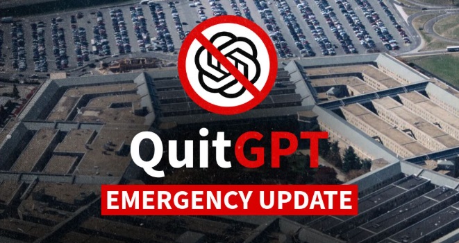 quitgpt apel la boicot dupa acordul openai cu pentagonul 69a57e0204c6f