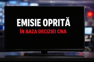 Broadcast interruption warning on screen