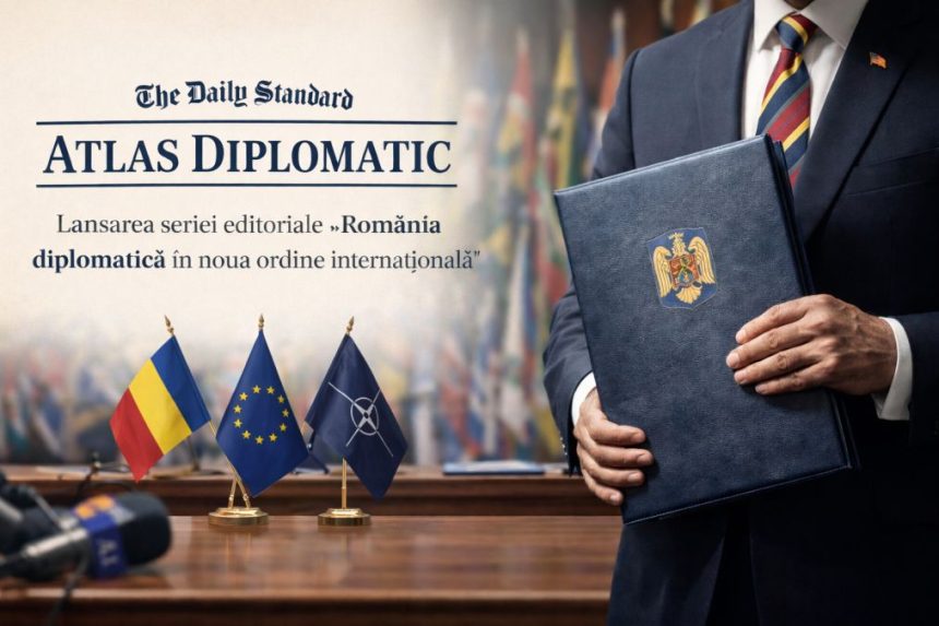 Atlas News intitulata Atlas Diplomatic | Lansarea seriei editoriale „România diplomatică în noua ordine internațională”.