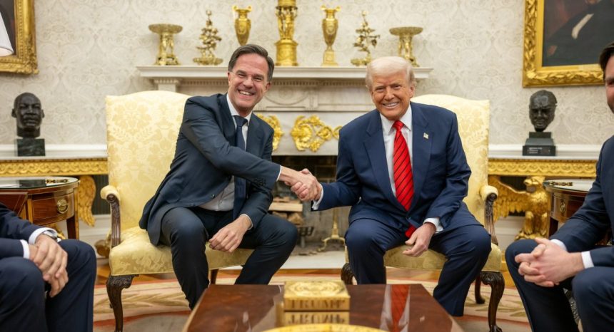 Donald Trump și Mark Rutte la Washington, în contextul tensiunilor din NATO și al rolului strategic tot mai important al României pentru prezența SUA în Europa