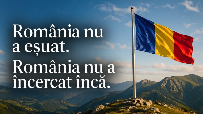 România nu a eșuat. România nu a încercat încă.
