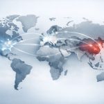 Hartă geopolitică a Europei între trei puteri — SUA, China și Rusia — criza de direcție strategică 2026