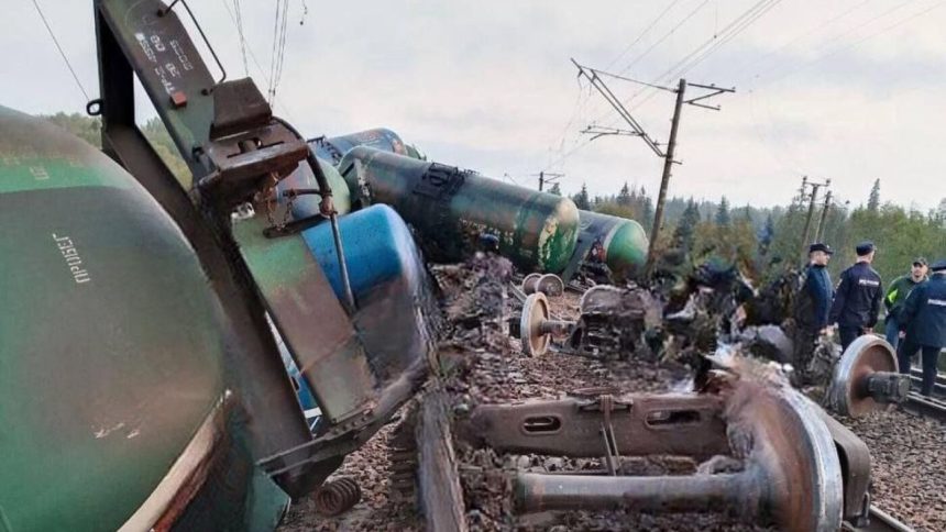 dronele ucrainene devin o amenintare pentru trenurile de combustibil rusesti 69cfbc7915a92