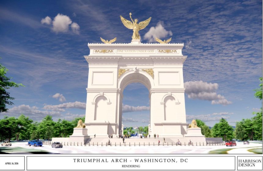 un nou simbol pentru america propus de trump arc de trump ar putea avea 76 de metri inaltime 69da1548bb767