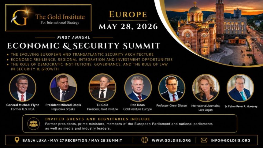 Banja Luka hosts the First Economic & Security Summit Europe focused on Western Balkans security, investment and transatlantic strategy.