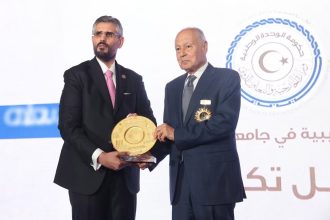 Ahmed Aboul Gheit and Hossam Zaki honored by Libya’s Permanent Mission to the Arab League for diplomatic service to joint Arab action
