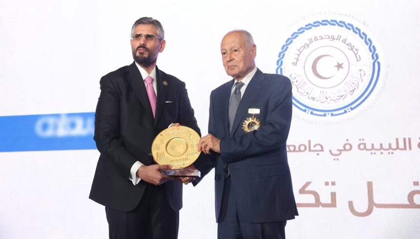 Ahmed Aboul Gheit and Hossam Zaki honored by Libya’s Permanent Mission to the Arab League for diplomatic service to joint Arab action