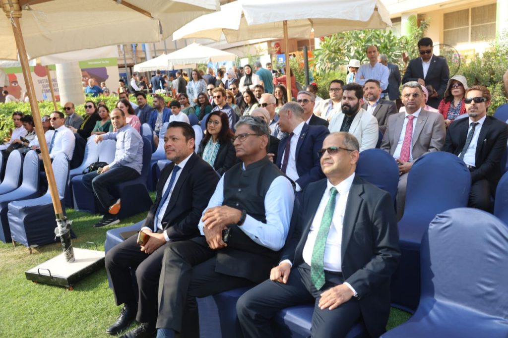 International Tea Day celebration at FAO Cairo highlighting sustainable tea, food security and cultural diplomacy with Asian ambassadors and UN representatives.