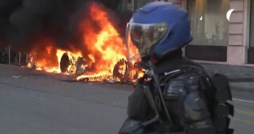 proteste violente impotriva summitului g7 confruntari cu politia incendii si distrugeri in geneva 6a2f9c76aeb15