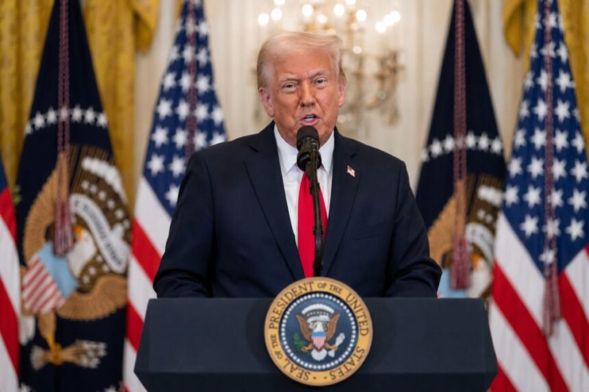 Donald Trump susține discursul către națiune din East Room-ul Casei Albe, 16 iulie 2026