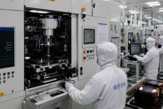 Echipament de litografie DUV utilizat într-o fabrică de semiconductori din China, simbol al competiției tehnologice cu Occidentul