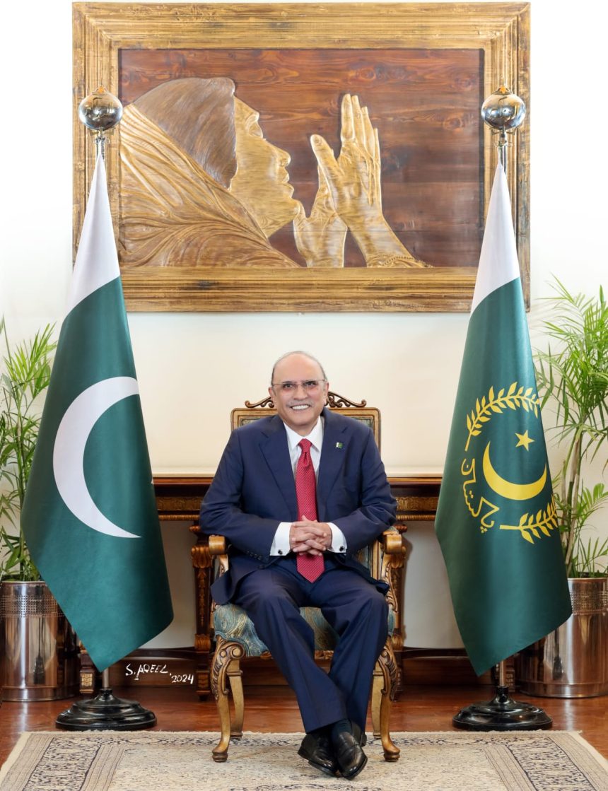 President Asif Ali Zardari issuing a statement marking Egypt's National Day and Pakistan–Egypt bilateral relations.