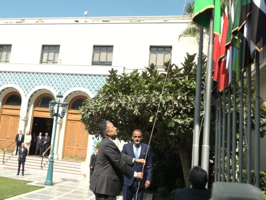 Ambassador Nabil Fahmy officially assumes his duties as Secretary-General of the League of Arab States during a handover ceremony in Cairo.