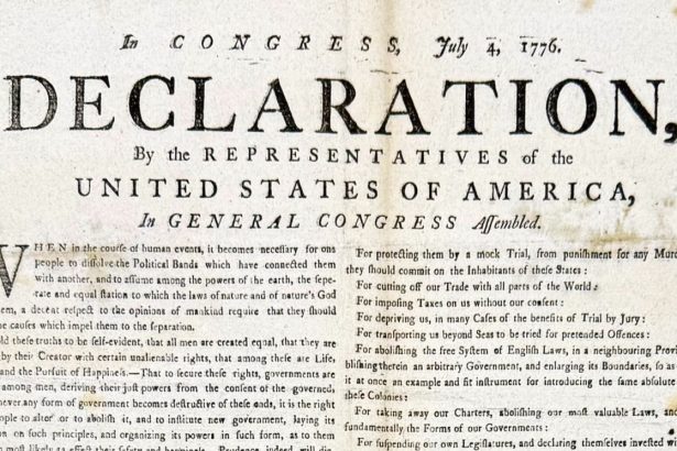 descoperire istorica in marea britanie o copie extrem de rara a declaratiei de independenta a sua a fost gasita dupa peste 250 de ani 6a4733a0e31df