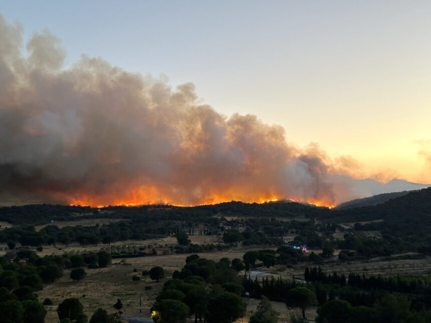 incendiu major de vegetatie in muntii pirinei flacarile ar putea afecta desfasurarea turului frantei etapa de luni din turul frantei va fi adaptata si fara spectatori 6a4a8c423ec72