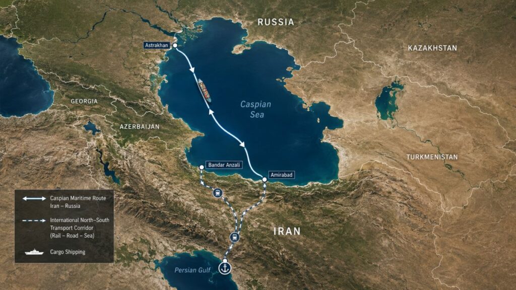 logistical route between Iran and Russia