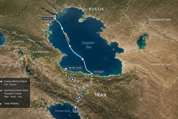 logistical route between Iran and Russia