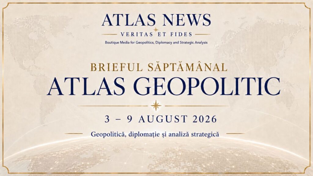 Brieful Atlas Geopolitic 3–9 august 2026 – cinci dosare-cheie despre Marea Roșie, Marea Neagră, China, NATO 3.0 și Pactul de la Mecca.