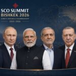 Liderii statelor membre ale Organizației de Cooperare de la Shanghai reuniți la summitul aniversar de la Bișkek, Kârgâzstan, 31 august–1 septembrie 2026