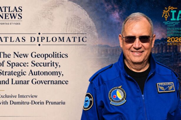 Cosmonaut Dumitru-Dorin Prunariu, exclusive Atlas News Romania interview on space geopolitics, security and lunar governance