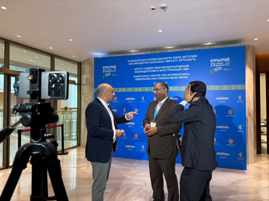 IOFS international observers monitoring Kazakhstan’s first Kurultai parliamentary elections in Astana in August 2026.