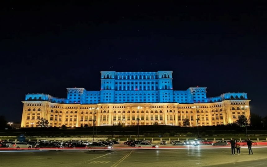 edited palatul parlamentului va fi iluminat in culorile ucrainei romania marcheaza ziua independentei ucrainei 6a883d933f134
