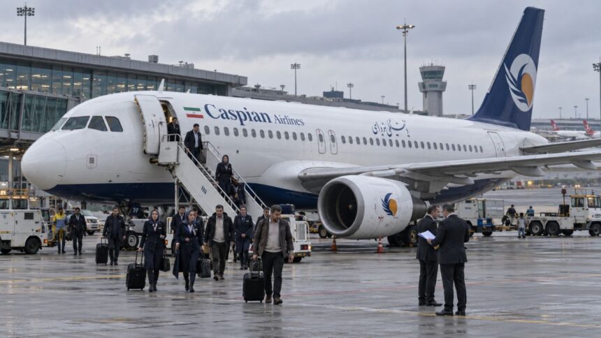 Aeronavă Caspian Airlines sechestrată pe aeroportul din Istanbul într-un dosar de recuperare a unei datorii.