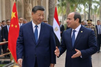 Chinese President Xi Jinping and Egyptian President Abdel Fattah el-Sisi during the state visit to Cairo, September 2026