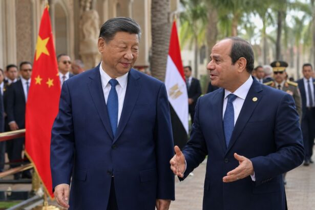 Chinese President Xi Jinping and Egyptian President Abdel Fattah el-Sisi during the state visit to Cairo, September 2026