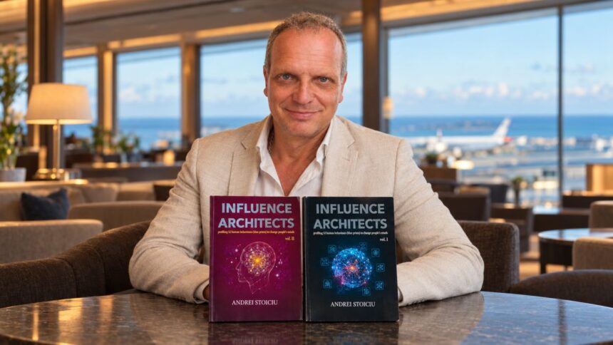 Dr Andrei Soiciu cu volumele Influence Architects