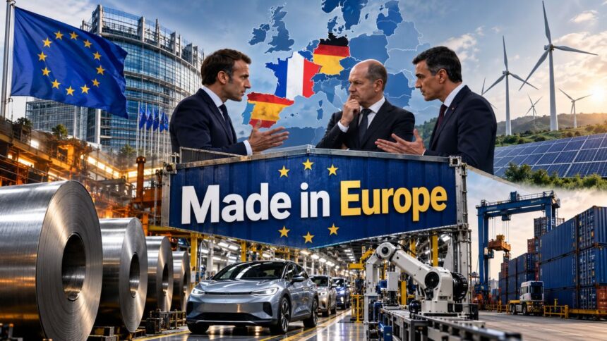 Franța, Germania și Spania susțin poziții diferite privind regulile „Made in Europe” și avantajele pentru produsele europene