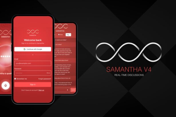 Samantha AI V4, UXR’s conversational AI platform with contextual memory.