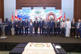 Tajikistan’s Ambassador to Egypt Parviz Mirzazada at a reception in Cairo.
