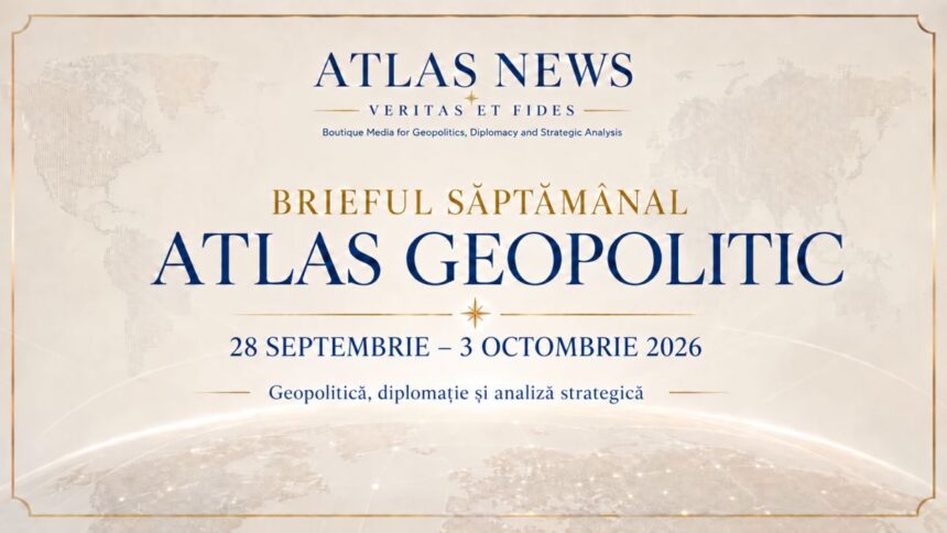 Brief Atlas Geopolitic pentru 28 septembrie–3 octombrie 2026, cu cinci dosare despre NATO, Ucraina, Orientul Mijlociu, China și energie.