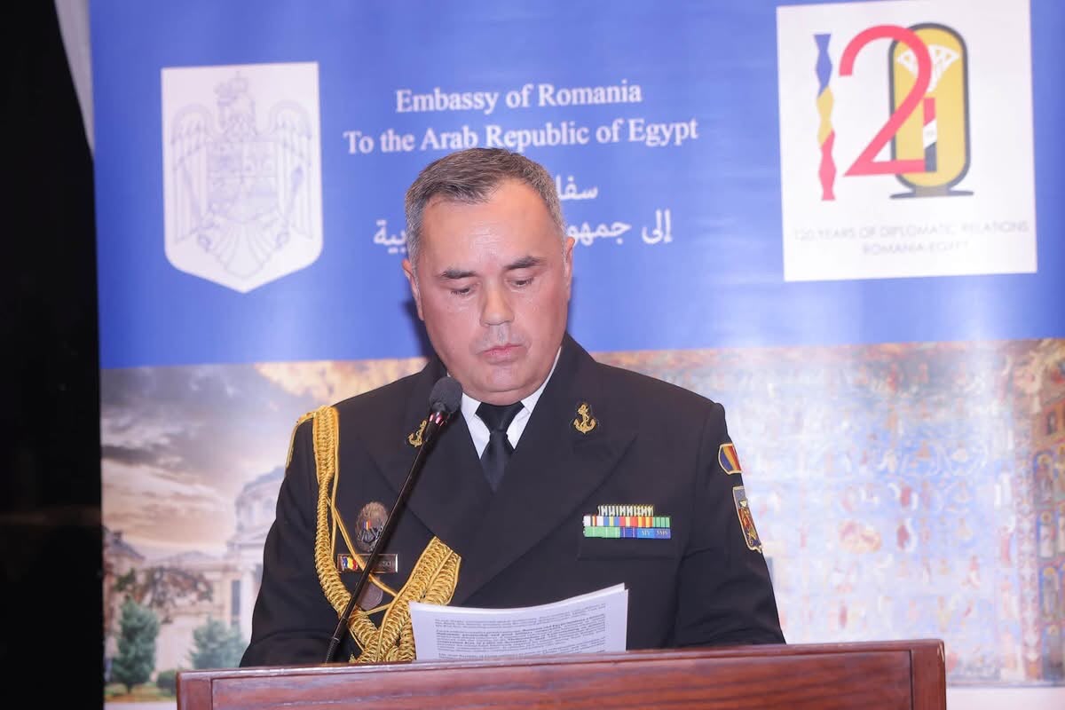 Romanian Embassy in Cairo Celebrates Armed Forces Day, Highlights 120 Years of Diplomatic Ties with Egypt 3 Commander Valentin Strimbeschi