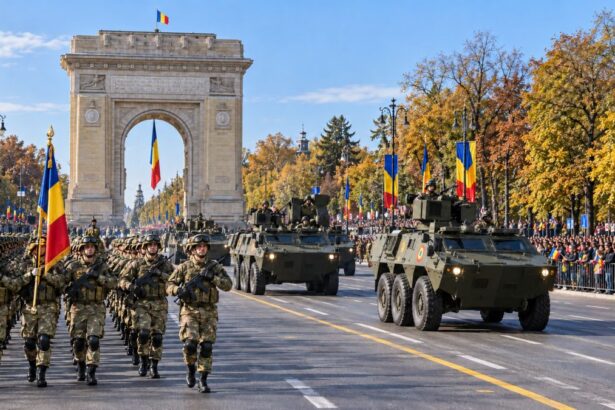 Parada militara la Arcul de Triumf