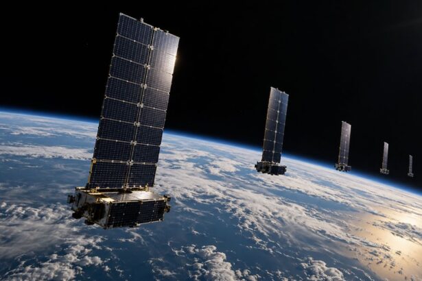 Satellite Fleet Above Earth 1