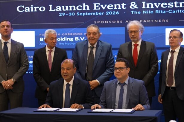 Representatives at the Arab-Balkan Investment Forum in Cairo launch the Arab-Balkans Corridor initiative.
