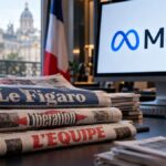 Imagine ilustrativă despre litigiul dintre presa franceză și Meta privind publicitatea digitală