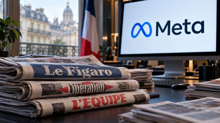 Imagine ilustrativă despre litigiul dintre presa franceză și Meta privind publicitatea digitală